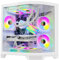 HOENGAGER Ocean of Stars Gaming PC -AMD Ryzen 7 7700 3.8 GHz, RTX 4060 8G, 32GB DDR5 RAM 6000MHz, 1TB PCIe SSD, 11AC WiFi, Windows 11 Pro 64-bit -White