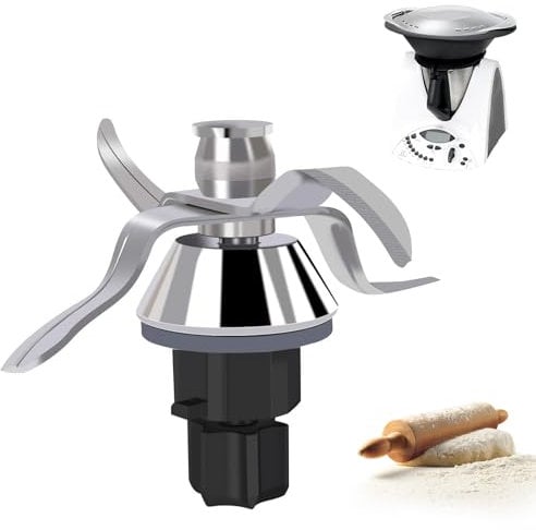 Messer aus Edelstahl Ersatz für Thermomix TM31, Küchenmaschine Thermomix TM31 Ersatzmesser Ersatzteile Messer aus Edelstahl Kompatibel mit Thermomix TM31