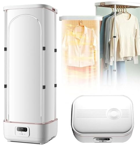 RayGenius MáQuina AutomáTica De Planchar, Secadora De Ropa, MáQuina De Secado A Vapor - MáQuina DoméStica PortáTil para Eliminar Arrugas Y Doblar, MáQuina De Secado Y Planchado para áCaros,Upgraded