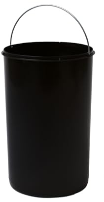 Hailo Inneneimer 1224049 schwarz | Ersatz-Inneneimer für Raumspar Tandem Mülleimer | 20 Liter Volumen | Passend Abfalleimer Mono | Robuster Kunststoff | Durchmesser 27 cm x Höhe 41,8 cm