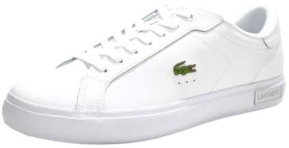 Lacoste Powercourt Herren-Sneaker, WHT/WHT, 40 EU