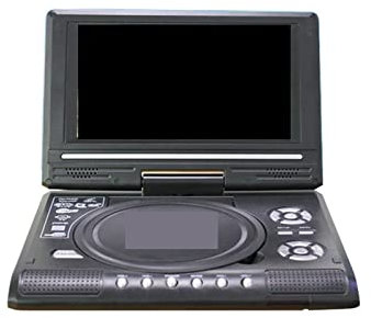 Bärbar DVD-spelare, Bärbar HD 7,8 tums TV Hemma Bil DVD-spelare VCD CD DVD-spelare Rotera LCD-skärmen,för hem, bil