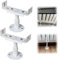 Stonivislyt Lot de 2 Supports de radiateur en Aluminium, Pied radiateur Fonte,résistance au Brouillard salin, Support de radiateur pour la Maison, Support réglable en Hauteur Hauteur réglable 13-18cm