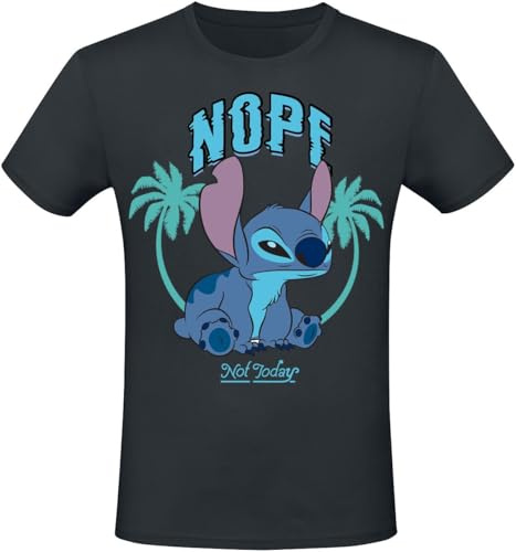 Lilo & Stitch Nope Not Today Männer T-Shirt schwarz M