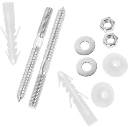 DIYEAH Waschbecken-befestigungssatz Mit Schrauben Für Waschbecken Inklusive Dichtung Und Montagebolzen Aus Abs Und Eisenmaterial Für Hohe Verschleißfestigkeit