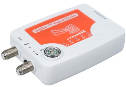 Rilevatore di segnali TV digitale, mini rilevatore di segnale, misuratore di segnale digitale per antenne televisive terrestri, rivelatore, ricevitore, misuratore di potenza del segnale con bussola