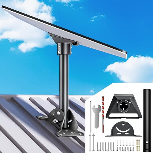 Starlink Gen 3 Halterung | 120° einstellbarer Schwerlast-Halter und Pfahlhalter-Set | Kompatibel mit Starlink Gen 3 | Ideal für stabile Außeninstallation