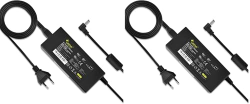 LElCKE Alimentatore 12V 5A 60W, adatto per notebook, strisce LED, MiniPC, PicoPSU, ATX, ITX, schermi TFT-LCD, TV, NAS, hard disk esterni, router, hub, switch, ecc. (Confezione da 2)