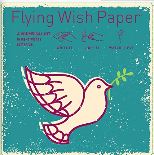 Flying Wish Paper - Write it., Light it, & Watch it Fly - PEACED Dove - 5 x 5 - Mini Kits