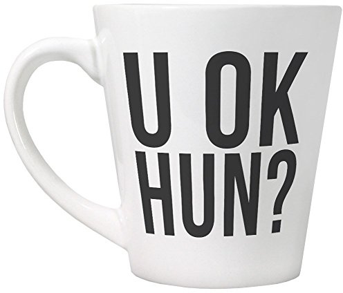 Grindstore U Ok Hun? Latte Mug for Tea or Coffee White