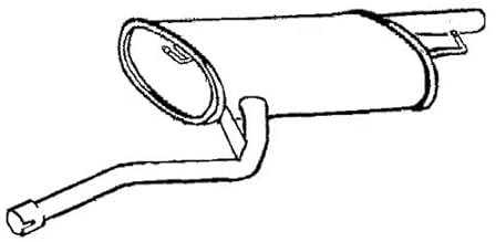 VEGAZ TS-347 Endschalldämpfer Endtopf Hinten 1300mm