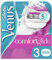 Gillette Venus ComfortGlide Sugarberry Rasierklingen Damen mit Rasiergelkissen für Hautschutz, 3 Ersatzklingen