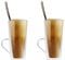 Maxxo Vasos de Doble Pared Frappé 2X 320 ml Copas de Vidrio Térmico Resistente al Calor y Frío Tazas con Efecto Flotante para Té y Café