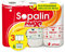 Sopalin Maxi Rouleau Décoré – x3 Maxi Rouleaux égal à 6 classiques, Double épaisseur, Demi-feuilles, Blanc