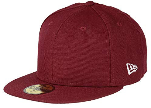 New Era Blank Cardinal/White 59Fifty Basecap - 7 1/4-58cm (L)