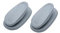 Fackelmann 686269 Lot de 2 Crochets Muraux Adhésifs en Plastique, Gris, 4 cm - Pour Torchon de Cuisine