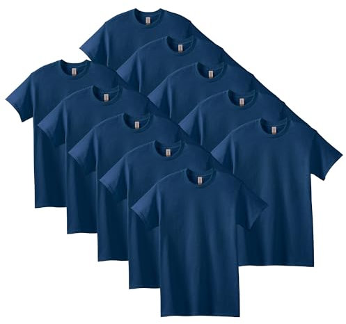 GILDAN Men's, Heavy Cotton T-shirt, Style G5000, Navy, XL
