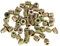 Boccole Filettate per Legno M4, 50PCS M4x8mm In lega di zinco con flangia esagonale Dado a vite Attacco esagonale Assortimento di dadi con inserto filettato per mobili in legno