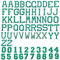 GORGECRAFT 72Pcs 5cm Iron on Letters Numbers Patches Green Embroidered Patches Alphabet A-Z Numbers 0-9 Applique Sewing on Patches for Christmas Clothes Hats Socks Shoes Bags Embellishments DIY Crafts