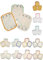 Bodyverlängerungen 3-er Set - Material: Bio Baumwolle - Farbe/Muster: Natur, Grün/Gelb/Natur