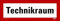 Aufkleber nach DIN 4066 Hinweisschild Feuerwehr  Technikraum  210x74 mm