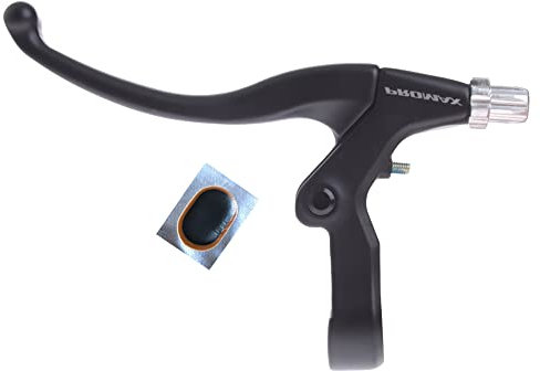 Promax V-Brake Bremsgriffe - Bremshebel Bremsen Hebel Links schwarz inkl. Schlauchflicken