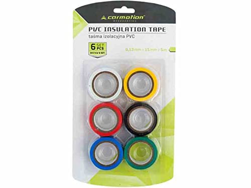Isolierband Isoband Elektriker Klebeband PVC 5m x 15mm Set 6 Farben