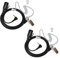 HYS 2,5 mm 1-poliger Walkie-Talkie-Ohrhörer mit Mikrofon, Sicherheits-Headset, kompatibel mit Motorola TLKR-T60 T61 T62 T80 T81 T82 T-92 H2O T80 Extreme (2 Stück)
