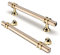 FURNIWARE Pack of 10 Cabinet Handles, Hardware Drawer Pulls, Zinc Alloy + Aluminum Kitchen Cabinet Door Handles Pull, 128mm(5 Inch) Hole Center Gold + Oxidized Bright Gold