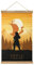 YBEL Magnetische Schriftrolle Thorfinn Vinland Saga Aufhänger Poster DIY Wand Stoff Dekor Hängende Gemälde Rahmen Kit Halter für Wohnzimmer