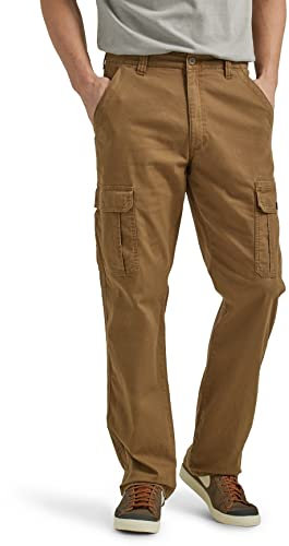 Wrangler Pantalones Vaqueros Cargo para Hombre, Corte Holgado, Pierna Recta, Canguro, 36W / 34L
