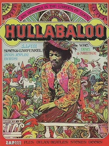 Hullabaloo Jimi Hendrix Poster Rockmusik Hippie Foto Wandkunst Bild Poster A4