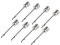 Juliyeh 8 Pcs Inflator Ball Pump Needle Universal Design Stainless Steel Air Pump Needles For Inflating Sports Balls, Football, Basketball, Rugby, Netball, Handball, and All Other Sports Balls