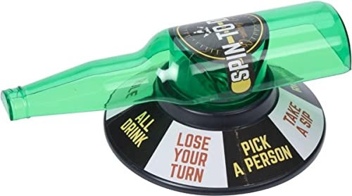 Botella de ruleta de juego de bebida gratis y fácil girar unisex verde