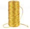 ZDNT Rotoli Filo d'oro Spago Dorato,Rotoli di cordoncino oro metallizzato,1.5mm Spago Dorato per Decorazioni Tinsel Corda per Artigianato,Decorazione di Natale,Confezioni Regalo,Hobby Creativi