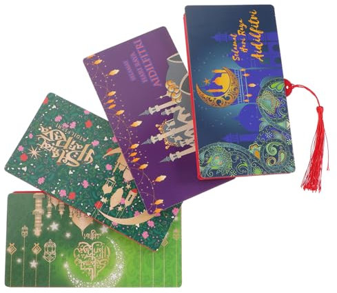 HAPINARY 4 Stück rote umschläge für eid festival Rote Glücksgeldtaschen rotes Portemonnaie aus Geldbörsen Umschlag papierrotes paket faltbare Geldtasche falten Geldbeutel schmücken