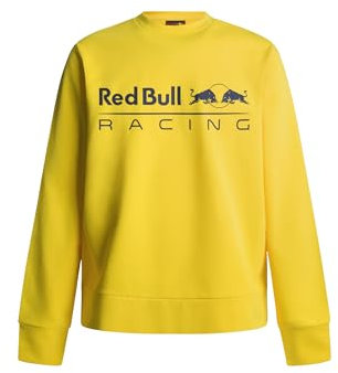 Red Bull Racing X Pepe Jeans RBR Team Logo Crew Maglia di Tuta, Yellow (Yellow), L Uomo