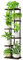 Bamworld 6 Tier Plant Stands Indoor, Corner Shelf Tall Plant Stand for Multiple Indoor Plants, Metal Tiered Display Stand for Living Room Balcony Garden Patio, Black