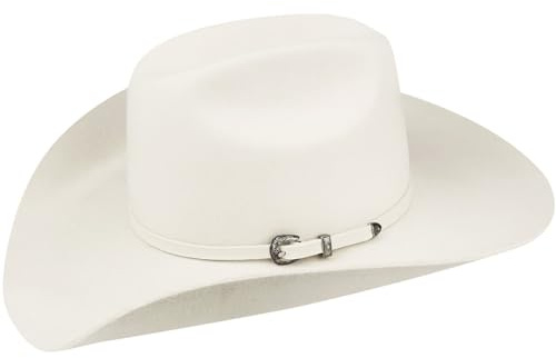 Bailey 1922 Luzerne 3X Wool Westernhut Wollhut Wollfilzhut Cowboyhut Rodeohut (7 1/4 (57,7 cm) - cremeweiß)