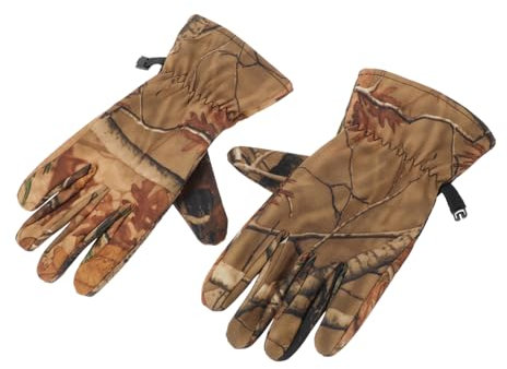 HONMEET Echte Jagdhandschuhe Für Winter Camo-Tarnung Vollfinger Warme Handschuhe Für Draußen