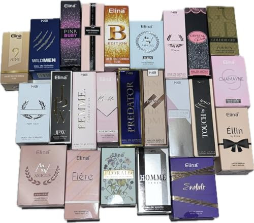jameitop® Trend Düfte Set: 24 X Parfüm für Damen/Herren 15 ML mit Spray Kopf Mini Flakon Duft Pack