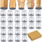 26 Pcs Chair Leg Floor Protectors, Silicone Chair Leg Covers Caps, Stool Leg Covers with Wrapped Felt, for Protecting Floors from Scratches(Fit:23-33mm)