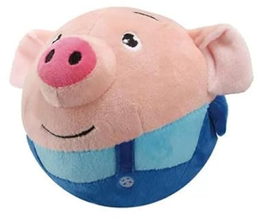 SWZEC Tierbedarf-Plus Hüpfendes Schwein - Interaktives Hundespielzeug (1x Magie-Schweinchen,Blau)
