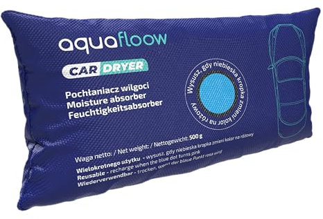 Aquafloow Dehumidifier Car Reusable 500g | Anti Misting Car Dehumidifier Reusable | Dehumidifier Cushion For Misted Car Windows | Perfect For Car, Motorhome
