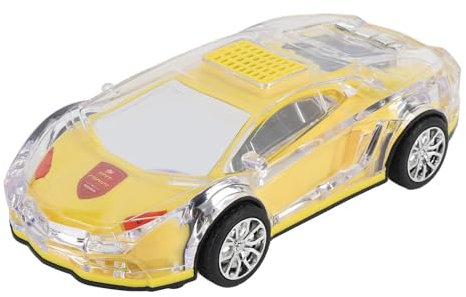 Bewinner Bluetooth Car Replica Speaker, 8.7 Inch Speakers, USB Rechargeable Car Model Home Decor Speaker with LED Lights