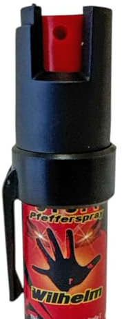 4 x Wilhelm Pfefferspray Tierabwehr Selbstverteidigung CS KO Spray hochdosiert (ca. 2 Mio. Scoville) effektives Verteidigungsspray (Jet, 16 ml)