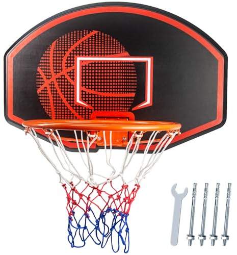 Large Wall Mounted Basketball Hoop, with 36 x 24 Basketball Backboard