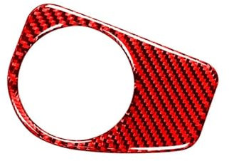 Auto Aufkleber Für Vw Für Golf 7 Für Mk7 Für GTI Carbon Fiber Innen Scheinwerfer Einstellung Rahmen Dekorative Aufkleber Tuning Zubehör Innenzubehör(Style B Red)