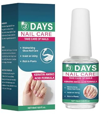 Keratin & klares Nagellack |15 ML | Nail Care Nagelöl, Konzentrierter Nägel-Conditioner | Nagelhärter Nagelpflegeöl für stärkere und gesündere Nägel | Stärkere Nägel | Einfache Anwendung (15ml)