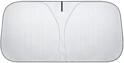 Sonnenschutz Auto Frontscheibe, Windschutzscheibe Sonnenblende, Auto Sonnenschutz Frontscheibe Innen, Windschutzscheibe für Sommer Selbsthaftend UV Hitzeschutz Plane Faltbar，140x70 cm